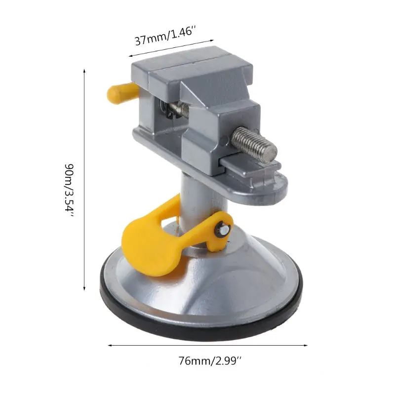 360 градусов Фиксированная Рама присоска зажим регулируемые настольные тиски
