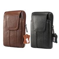 genuine leather pouch bag genuine leather belt pouch for iphone xs max 8 plus 7 plus belt case for samsung galaxy note 10