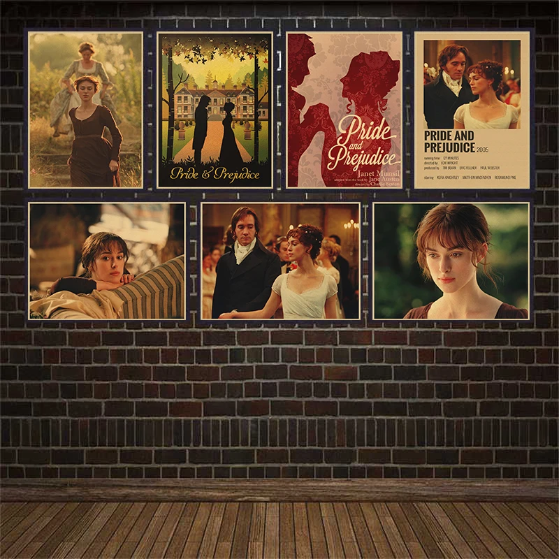 

Pride & Prejudice retro posters kraft wall paper High Quality Painting For Home Decor wall stickers