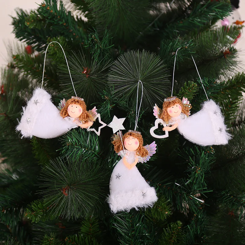 Christmas Pendant Angel Design Xmas Tree Hanging Decorative Ornament Holiday Party Decorations Produtos De Natal Kerst Decoratie | Дом и сад