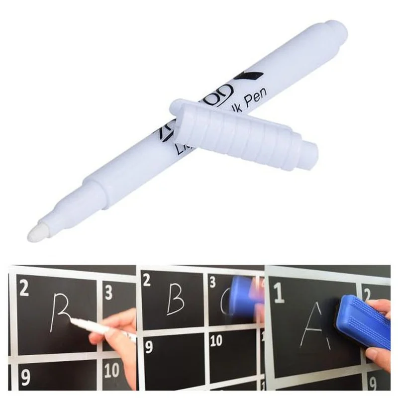 

3/10pcs White Liquid Chalk Erasable Pen Marker For Glass Windows Electronic Blackboard Chalkboard Window White Pen chalk marker