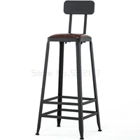 bar chair high stool iron home backrest bar stool table chair modern high chair high chair