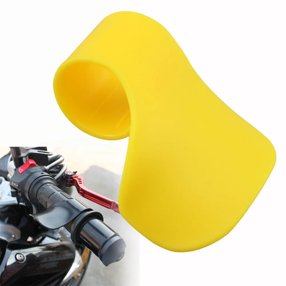 

Универсальный держатель для мотоцикла и электровелосипеда, желтый крепеж на запястье, с Круиз-контролем, для Yamaha Kawasaki Honda Ducati Suzuki