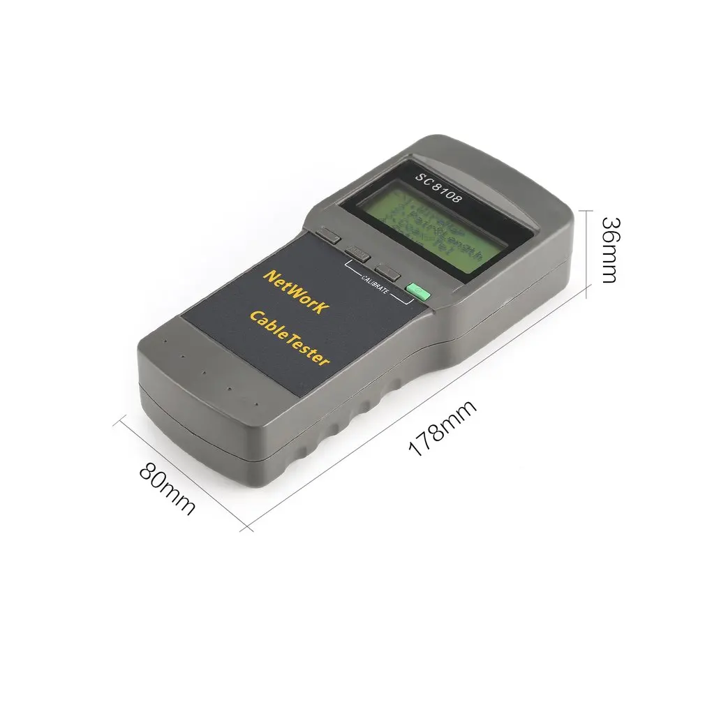 

LCD Network Tester Meter Wireless LAN Phone Cable Meter Tester Wire Tracker LCD Display SC8108