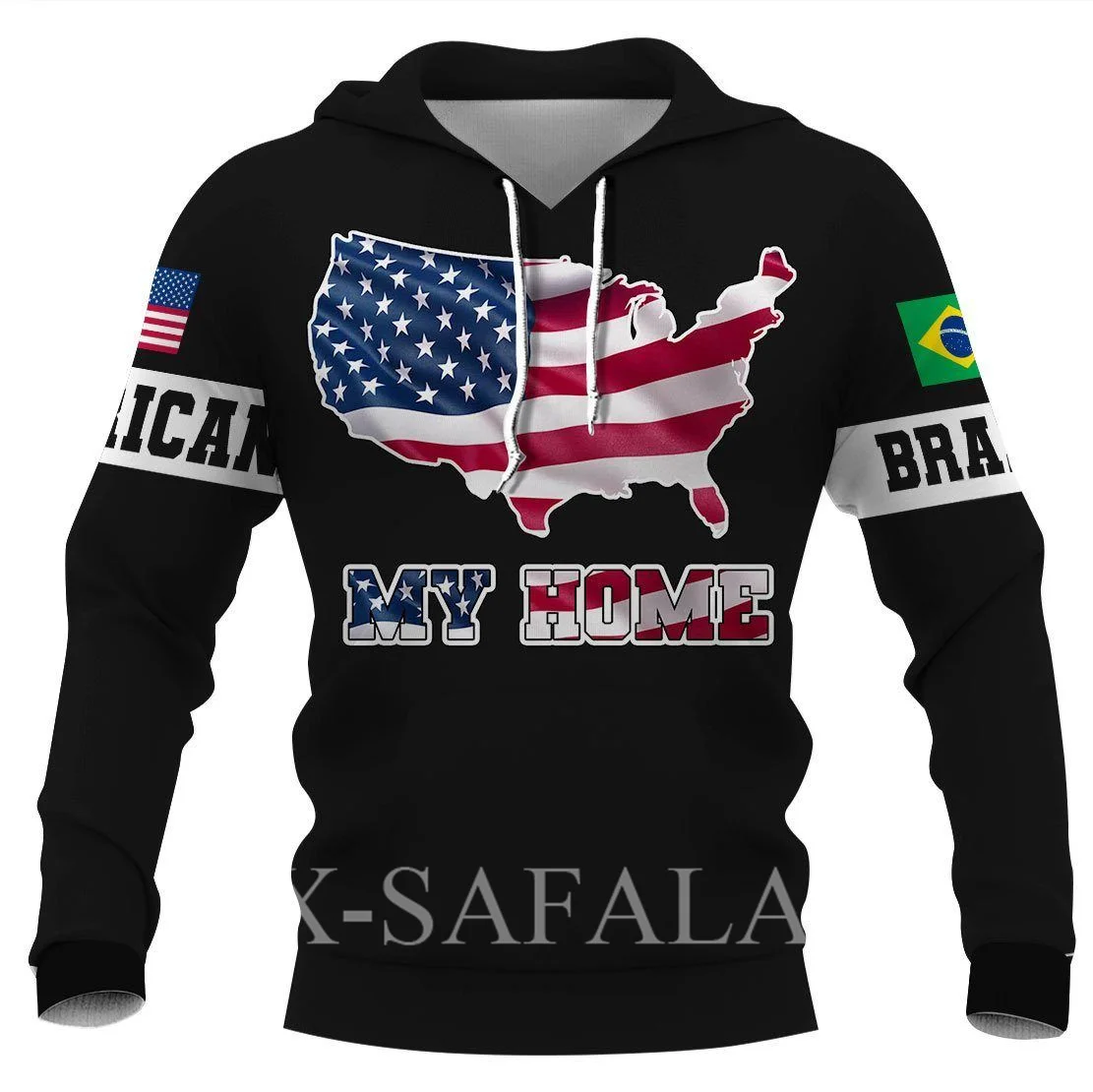 

Brazil Country Map Flag Skull 3D Printed Hoodie Man Female Zipper Pullover Sweatshirt Hooded Jersey Streetwear Tracksuits-21