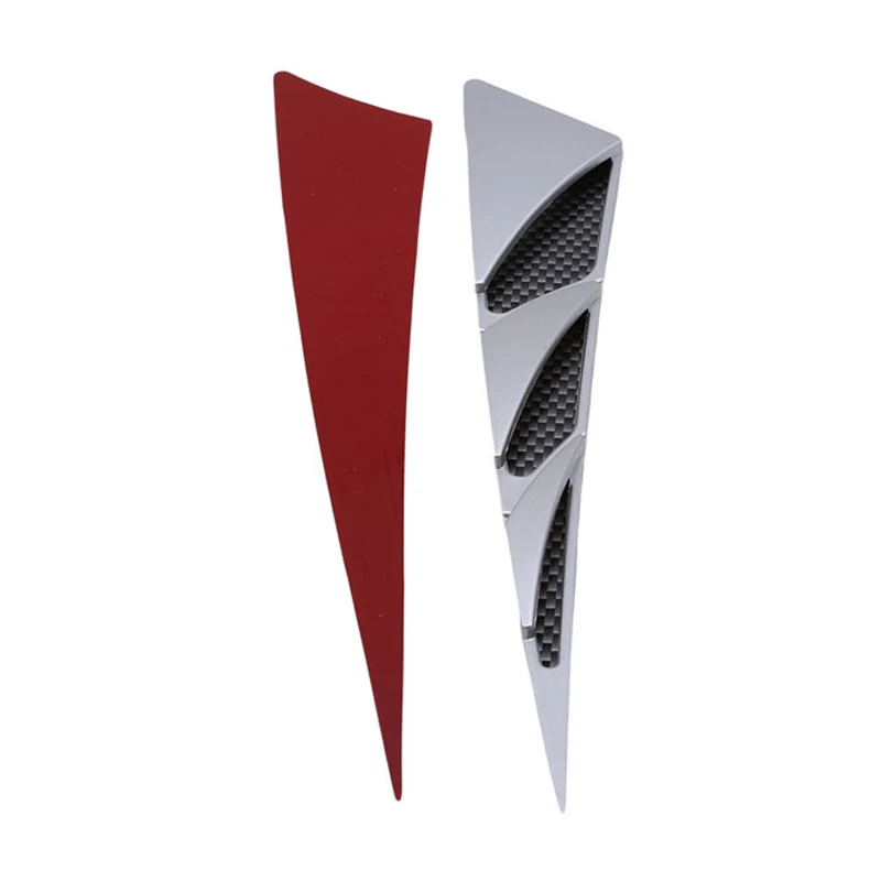 

2pcs Car Styling Universal Car Decorative Air Intake Side Flow Hood Vent Cover 3D Sticker Car Shark Gills Creative Stickers