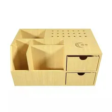 The Newest Multifunctional Wooden Storage Box Screwdriver Tweezers Holder Mobile Phone Repair Desktop Storage Tool Parts Box