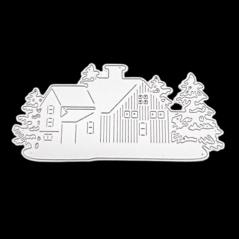2020 Новый рождественский дом Скрапбукинг Сделай Сам острый Металл углеродистая