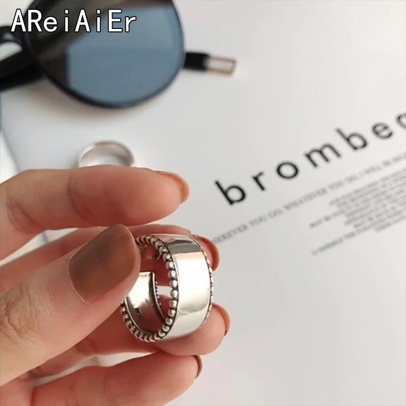 Большие гладкие кольца для женщин обручальное кольцо регулируемое открытое