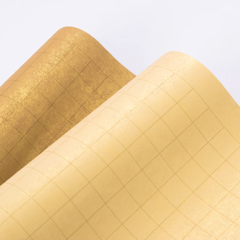 Бумага для каллиграфии s Rice paper Gold Foli Hslf Ripe Xuan с сетками утолщенная Китайская