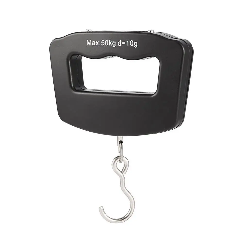 

Black 50kg Pocket LCD Digital Fishing Hanging Electronic Scale Hook Weight Digital Scales Fishing Scale