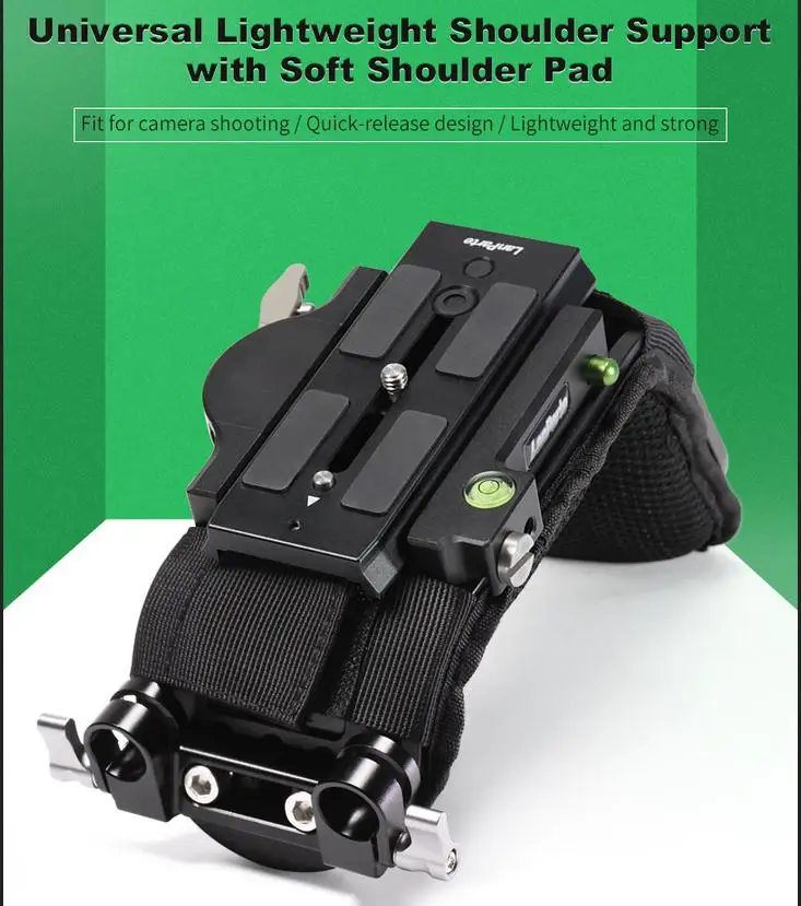 

Lanparte легкая быстросъемная опора для плеч с пластиной Manfrotto 501, мягкая Наплечная подкладка и аксессуары для DLSR-камеры