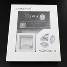 Новинка, супербелый бриллиантовый тестер FL муассанита толщиной 0,1-5 карат для изготовления ювелирных изделий своими руками, колец и сережек