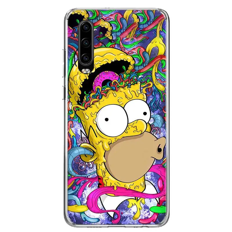 

Homer J.Simpson Phone Case for Huawei P40 P30 P20 Mate 30 20 10 Pro P10 Lite P Smart Z + 2019 Gift Coque Cover Capa