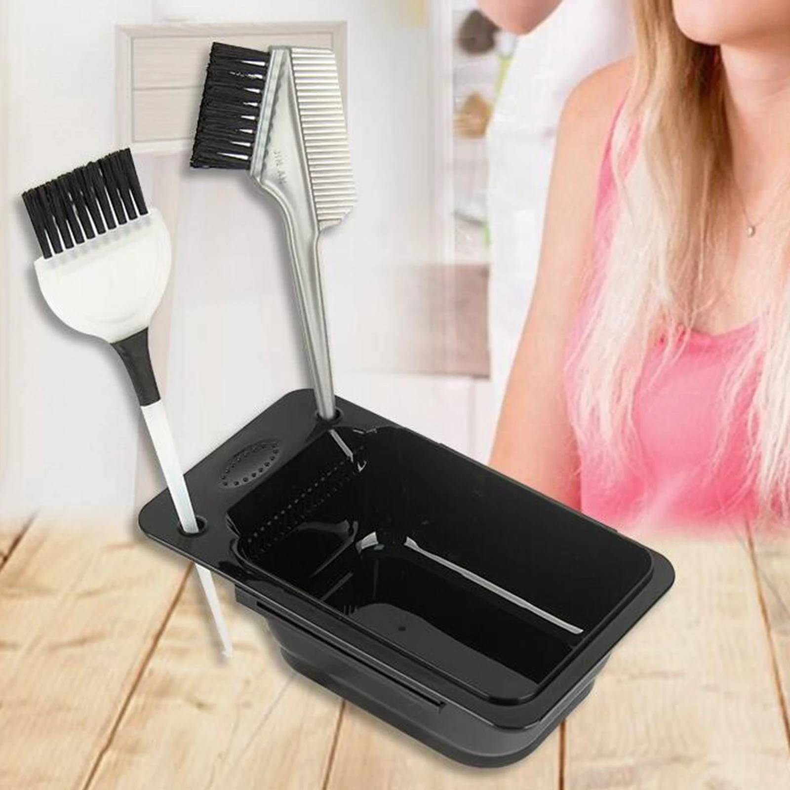 

Multifunctional Plastic Hair Dyeing Bowl Plastic Dyeing Cream Bowl Hair Salon Hair Care Dyeing Tool for Home and Salon Uses