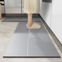double side anti slip long kitchen carpet hard wearing oil water proof bathroom mat door hallway 4 colors pu floor mats 2021