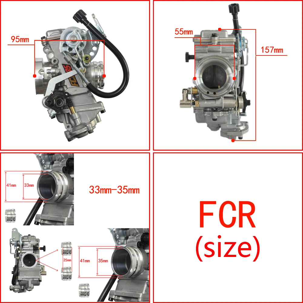 

Карбюратор FCR28 31 33 35 37 39 41 мм для CRF450-650 Motores De Corrida KTM Husqvarna450 FS450 Bom Poder Keihin