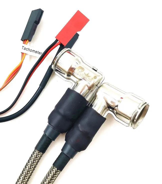 90 degrees Rcexl CDI с двойным зажиганием с CM6 штекерами 90 градусов/120 градусов и датчиком Холла для двигателей прямого/V типа DLE 111 - Цвет: 90 degrees