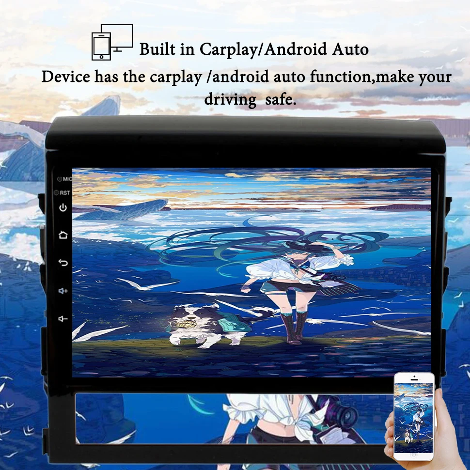 4G LTE Android 14.0 для Toyota Land Cruiser 200 LC200 2016 2017 2018 2019 Мультимедийный стерео Автомобильный