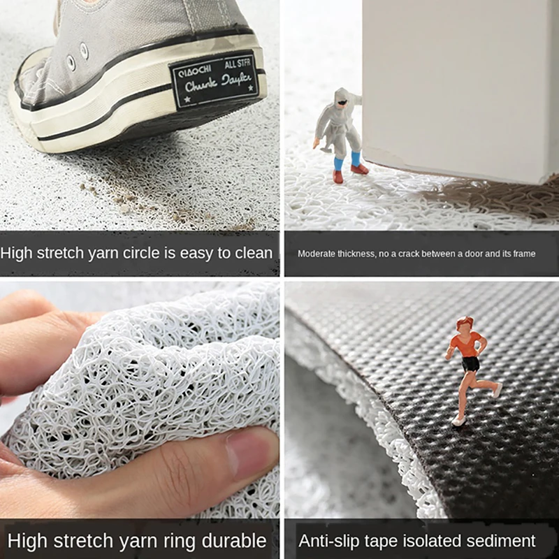 indoor outdoor doormat carpet pvc anti slip freely cuttable mats carpet entrance doormat bath mat kitchen mat custom home carpet free global shipping