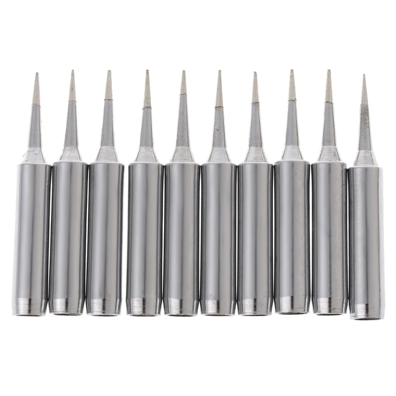 

10 Pcs Lead Free Replacement Soldering Solder Iron Tips 900M-T-I For Hakko Saike 936 852d+ 909D G32C