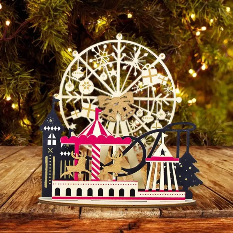 Рождественские поделки сращивания ремесла Санта Клаус Лось Ангел колесо