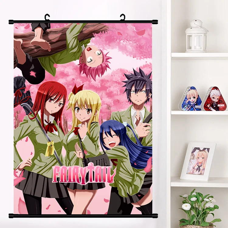 

Anime FAIRY TAIL ZerefDragneel August Eileen Belserion Wall Scroll Poster Wall Hanging Poster Home Decor Collection Art Gifts