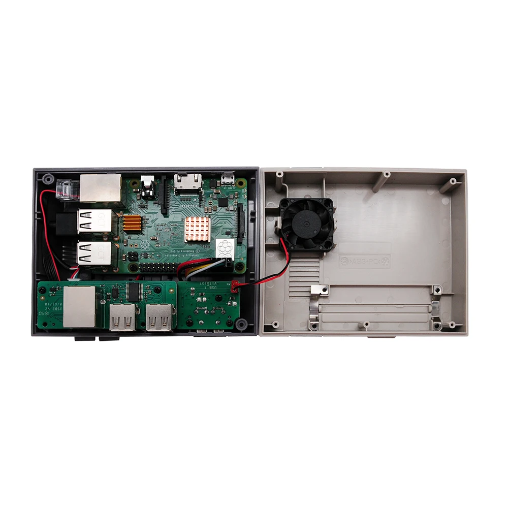 Новая версия RETROFLAG чехол NESPI+ для Raspberry Pi 3B+ 3B 2B с функциональным питанием и сбросом DYI игровая консоль