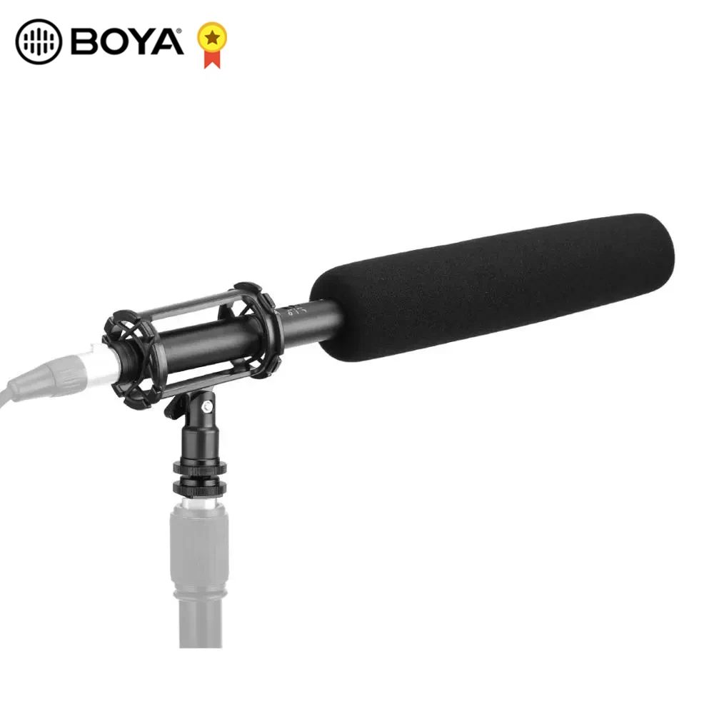 

BOYA BY-BM6060L ручной микрофон для ружья, суперкардиоидный фильтр с высокими частотами XLR, конденсаторный микрофон для интервью, кино, ТВ-шоу ENG EFP