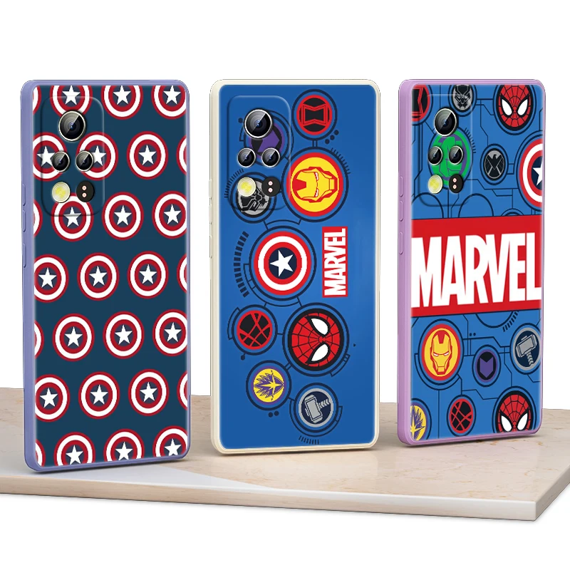 

Avengers Marvel Pattern Hero For Honor 50 30 20 10X 9X V40 V30 X20 X10 Play 3 4 Pro Lite 5G Liquid Silicone Soft Phone Case