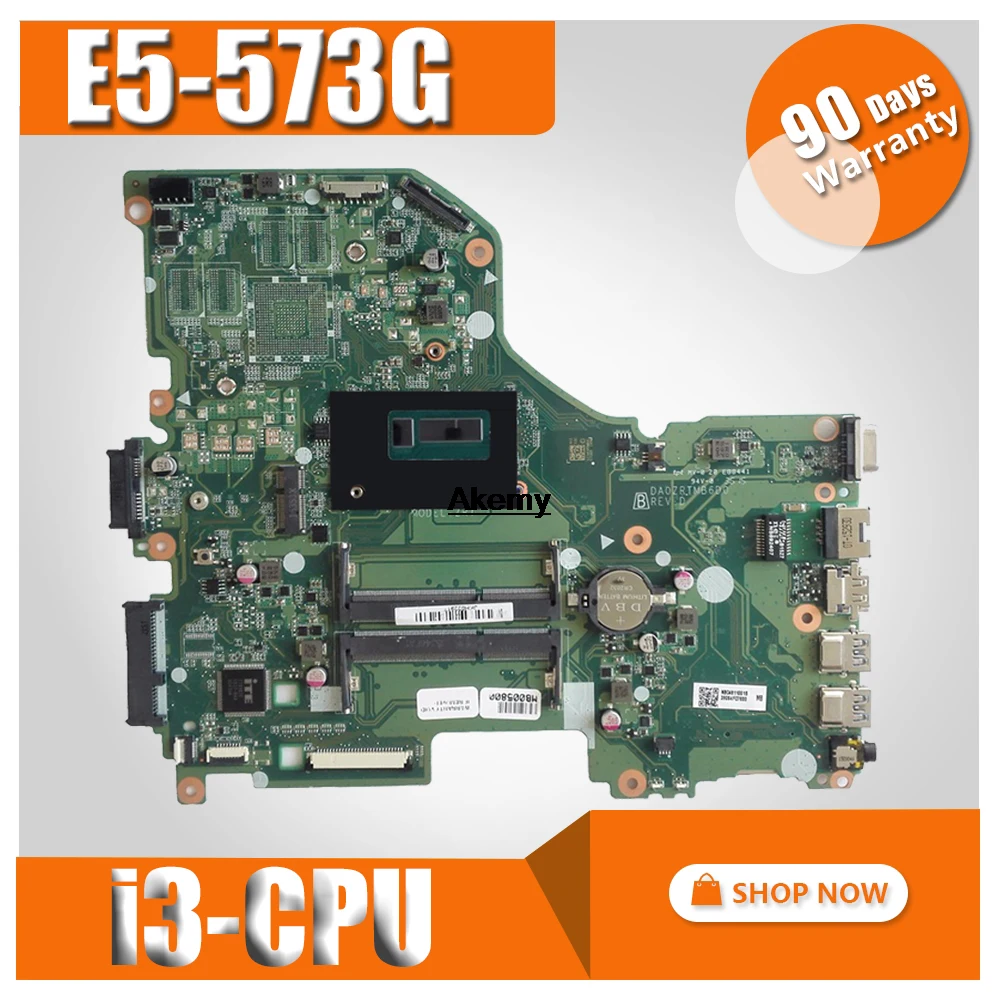 Материнская плата для ноутбука For Acer aspire E5 573G I5 5257U ЦП DA0ZRTMB6D0 NBMVH11006|Материнские
