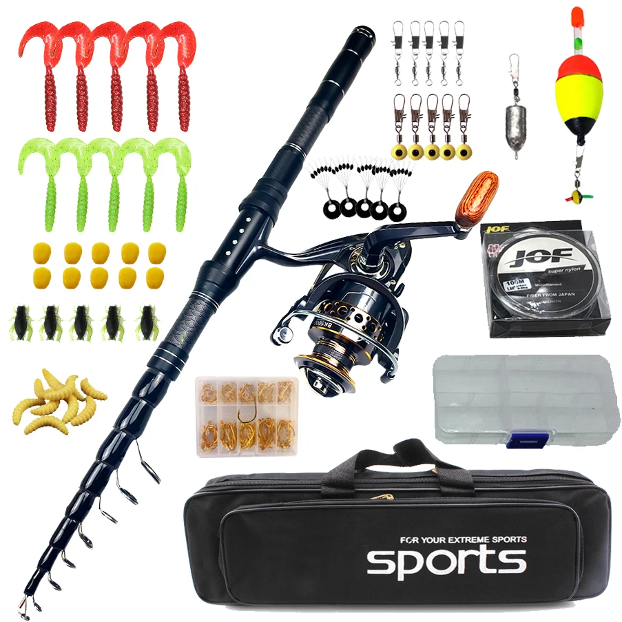 Телескопическая удочка для ловли окуня и щуки комплекты подачи из углеродного