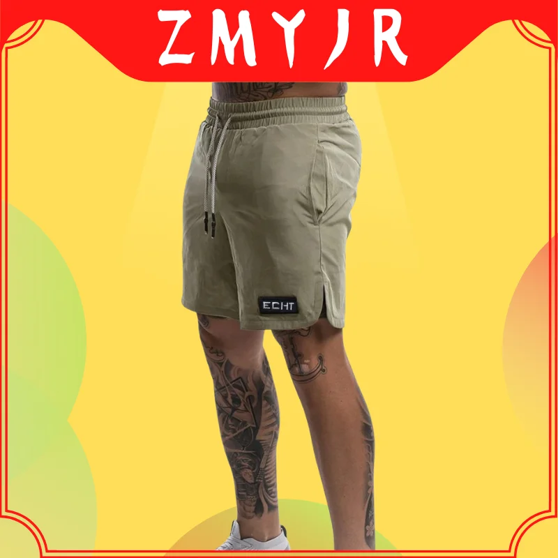 

ZMYJR Men Quick-Drying Sports Shorts Breathable Training Fitness Shorts Summer Sweat-Absorbing Casual Outdoor Five-Point Pants