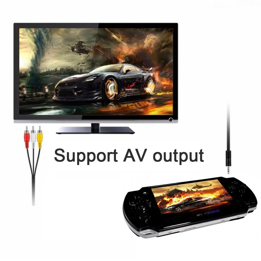 Видео приставка игровая X6 PSP Game Handheld Retro с 4 3" экраном|Портативные игровые