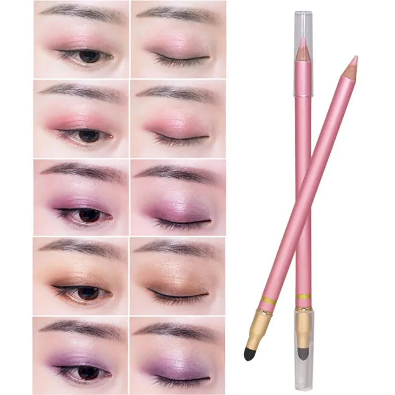 Cosmetic Glitter Shimmer Eyeshadow Pencil Multi-Color Long Lasting Matte Eye Shadow Personality Fashion Comfortable And Breath | Красота и