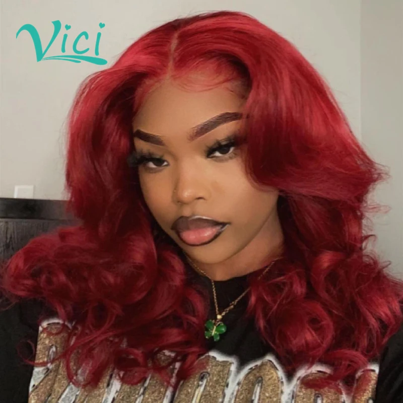 Королевский синий бордовый цвет HD прозрачный 613 парик на сетке спереди вьющиеся