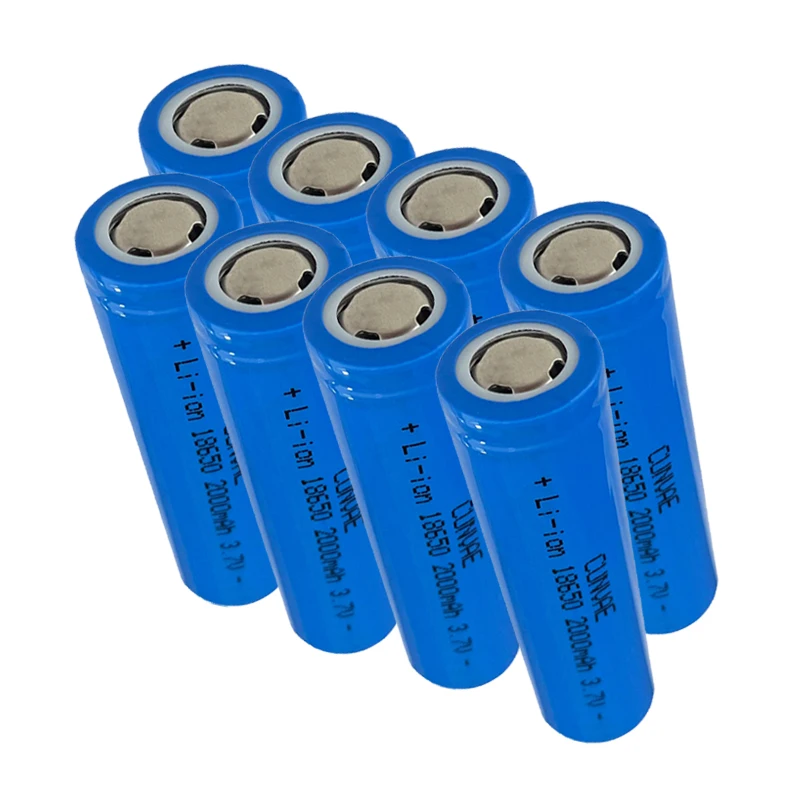 

8pcs New Original 18650 Battery 20E 3.7V 2000mAh discharge Li-ion battery 3.7v INR18650-20E rechargable Batteries for lashlight