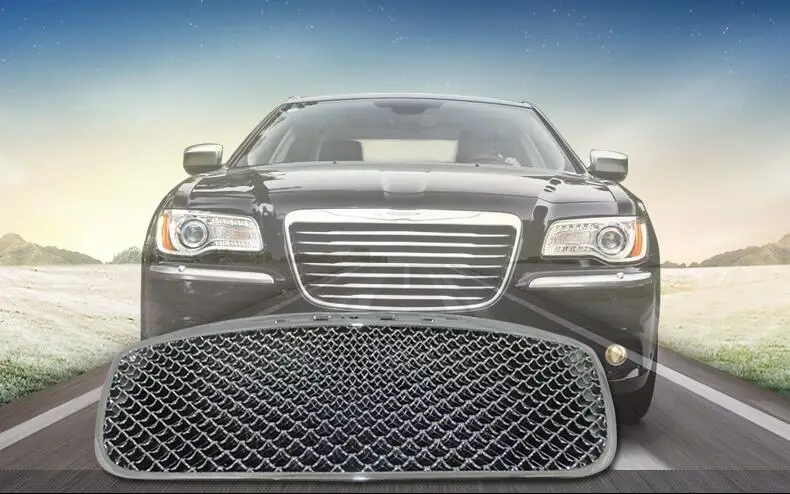 JINGHANG ABS Хромированная Автомобильная Решетка переднего бампера сетка вокруг отделки гоночных грилей для CHRYSLER 300C 2010