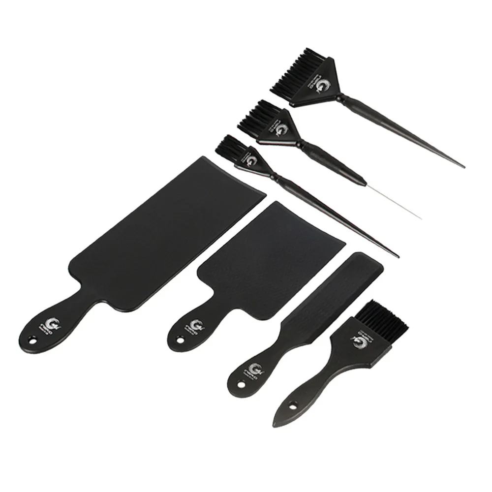 

1 Set Hair Beauty Tool Kit Hair Dying Board Hair Dye Brush Dye Drawing Board Hair Stain Tool Kit for Salon Home Use Black