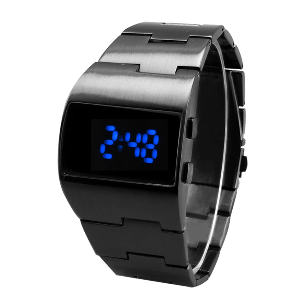 

Men Women Business Cool Bracelet LED Display Electronic Gift Decoration Outdoor Portable Casual Fitness Digital Watch Adjustable
