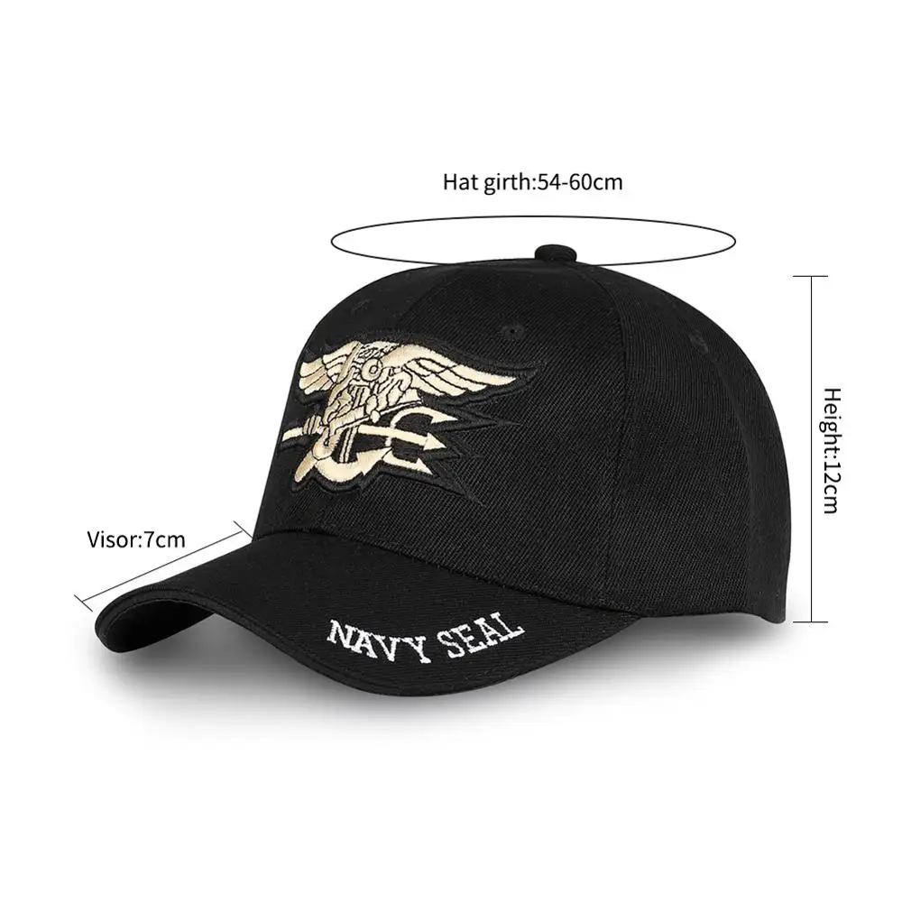 Мужская бейсбольная кепка с морским уплотнением Snapback s Женская американская