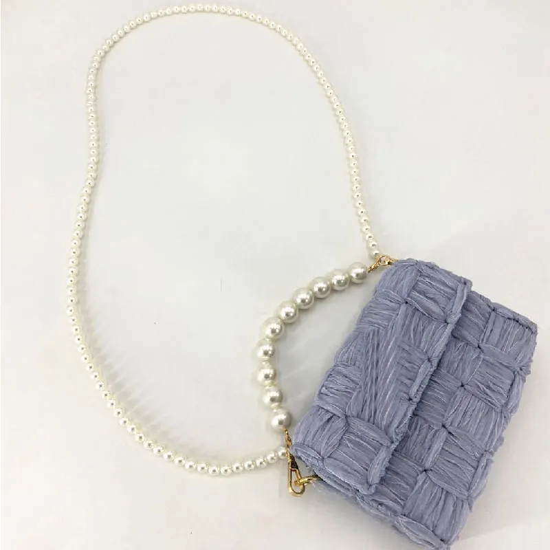 120 см Милая портативная жемчужная сумка на ремне Женская сменная Длинная женская