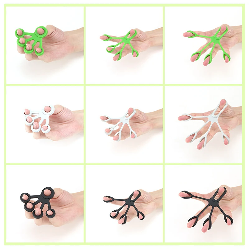 

3Pcs Sector Finger Gripper Hand Grip Finger Expander Exercise Finger Resistance Band