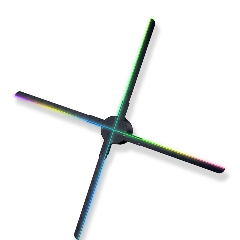 WIFI 3d Advertising Fan Holographic Projector Color Screen Advertising Display Logo Lamp Decoration Shop Bar Tool Lamp Logo Lamp