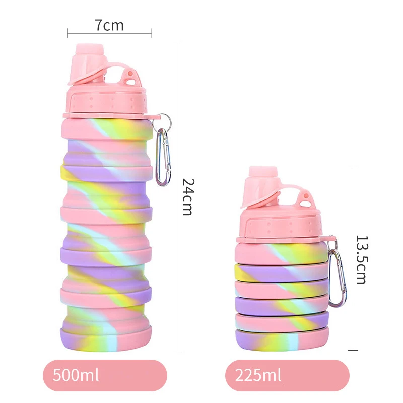 Silicone Travel Cup Telescopic Collapsible Drinking Tea Retractable Folding Coffee Outdoor Sports Tour Camping Water | Дом и сад