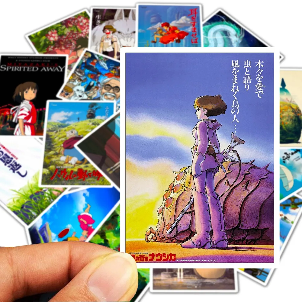 

Japanese Anime Ghibli Hayao Miyazaki Stickers Totoro Spirited Away Princess Mononoke KiKi Luggage Laptop Phone Sticker Aesthetic