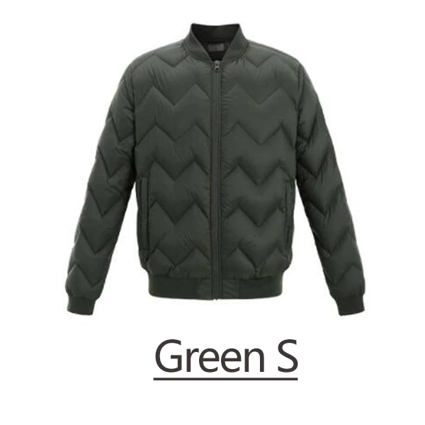 Green S Xiaomi Youpin Uleemark Man легкая куртка на гусином пуху мужская повседневная однотонная Модная стильная три цвета - Цвет: Green S