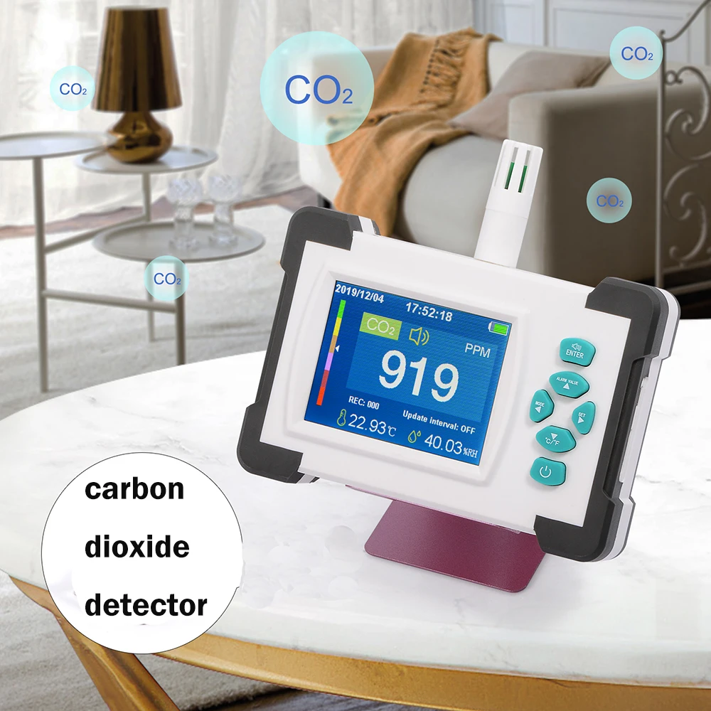 FOSHIO Carbon Dioxide Detector Meter Portable CO2 Monitor Sensor Air Quality Public Industrial Agriculture Gas | Автомобили и