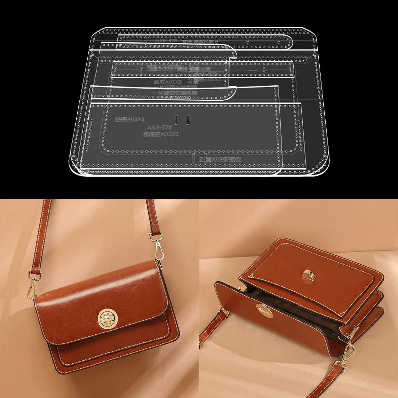 

Женская сумка на плечо с шитьем, саквояж ручной работы из кожи, акрила, с рисунком, шаблон для рисования на искусственной бумаге