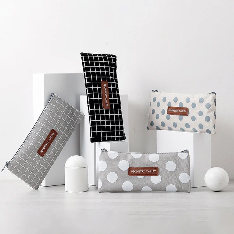 

Маленький чехол для карандашей, прочный офисный органайзер для канцелярских принадлежностей, косметичка для девочек и мальчиков, распрода...